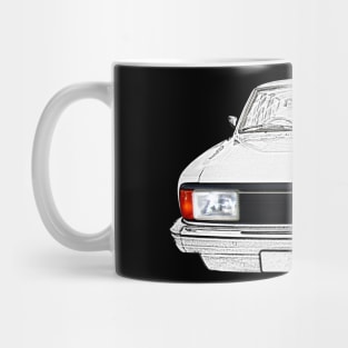 Morris Ital 1980s British classic car monochrome enhanced Mug